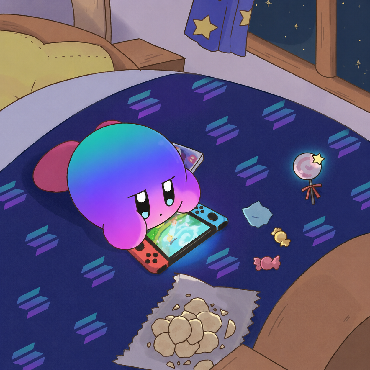 Solrby lying on a bed